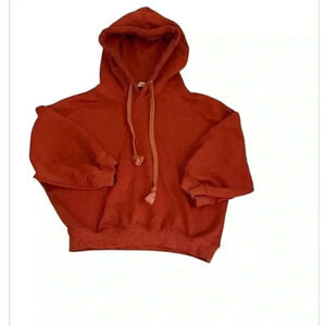 Women’s Vintage Orange Chonjier cropped hoodie sweatshirt, size Medium